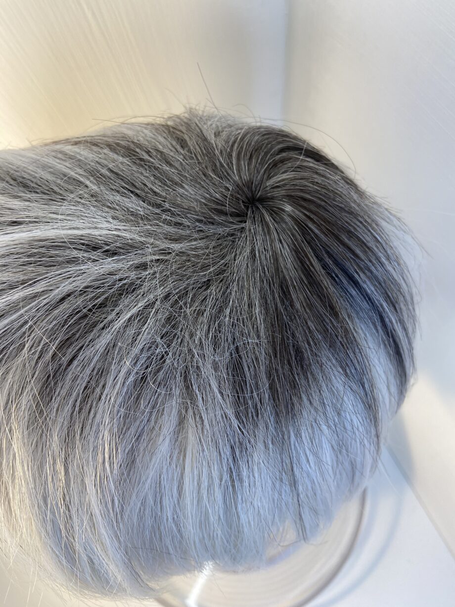 New Silver rooted short wig. Gss618