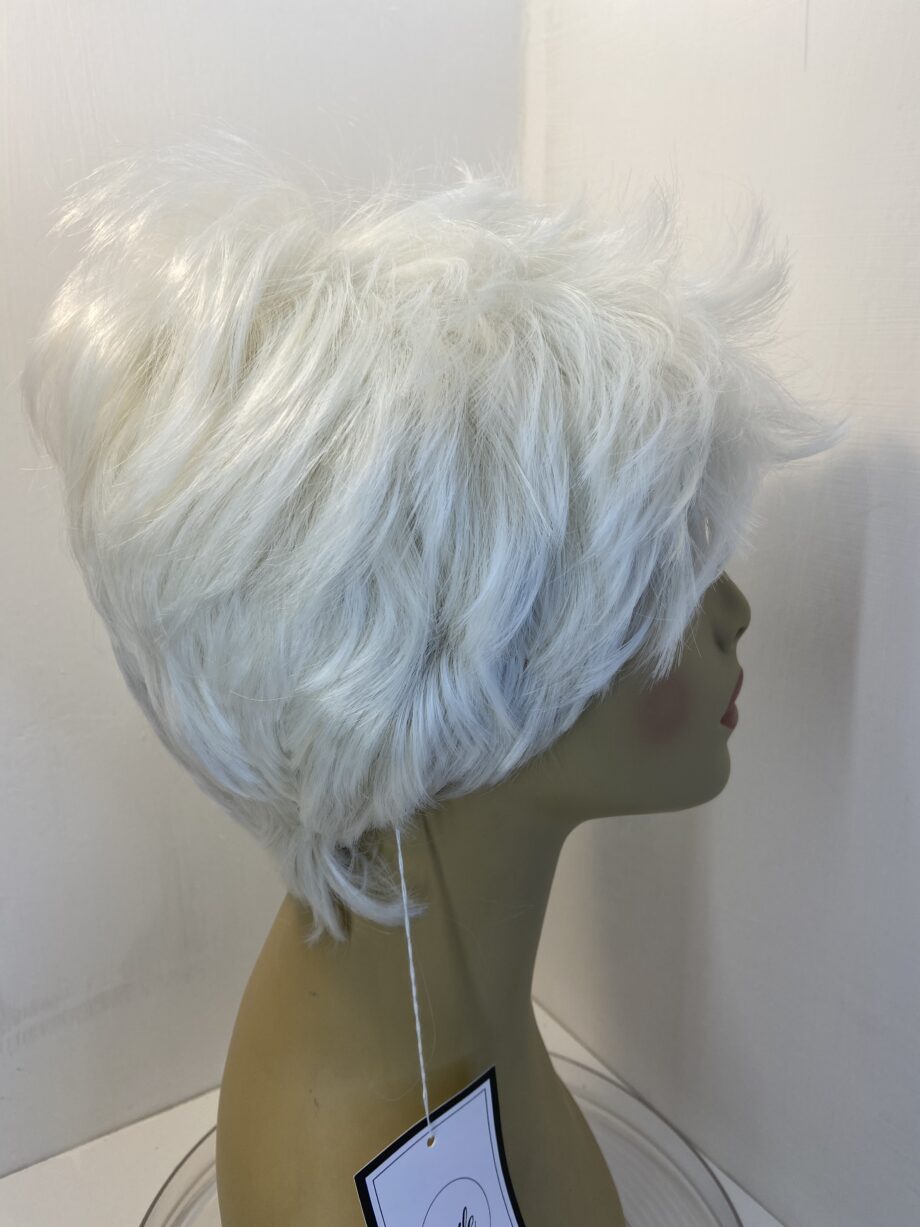 New white short funky wig. Wss621