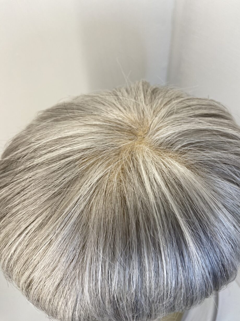 Very smart short silver wig. Gss555