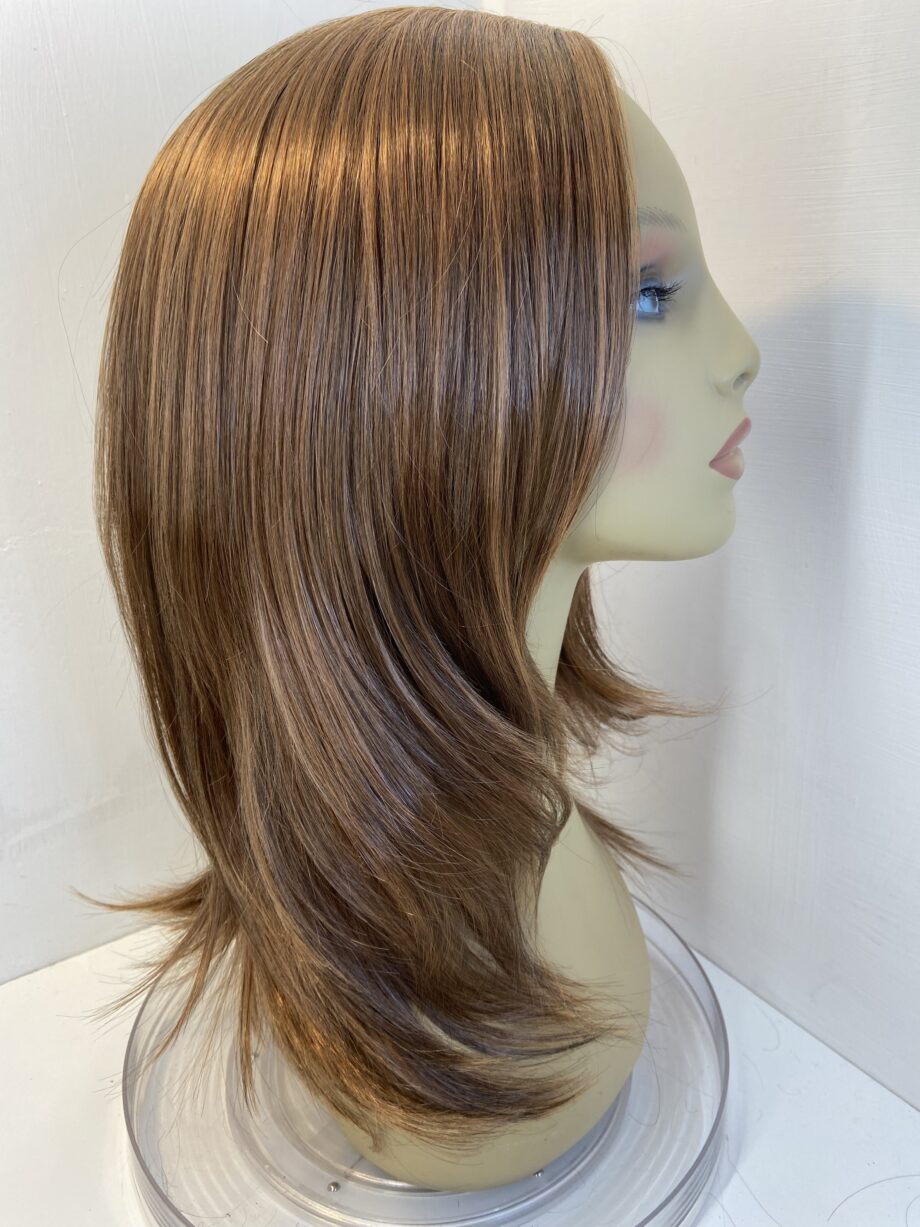New shiny brown soft cap wig. Brls325