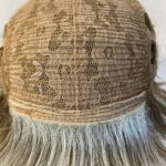 Noriko short blonde highlighted wig. Blss720