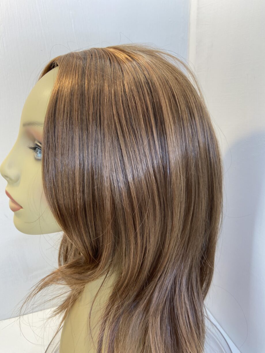 New shiny brown soft cap wig. Brls325
