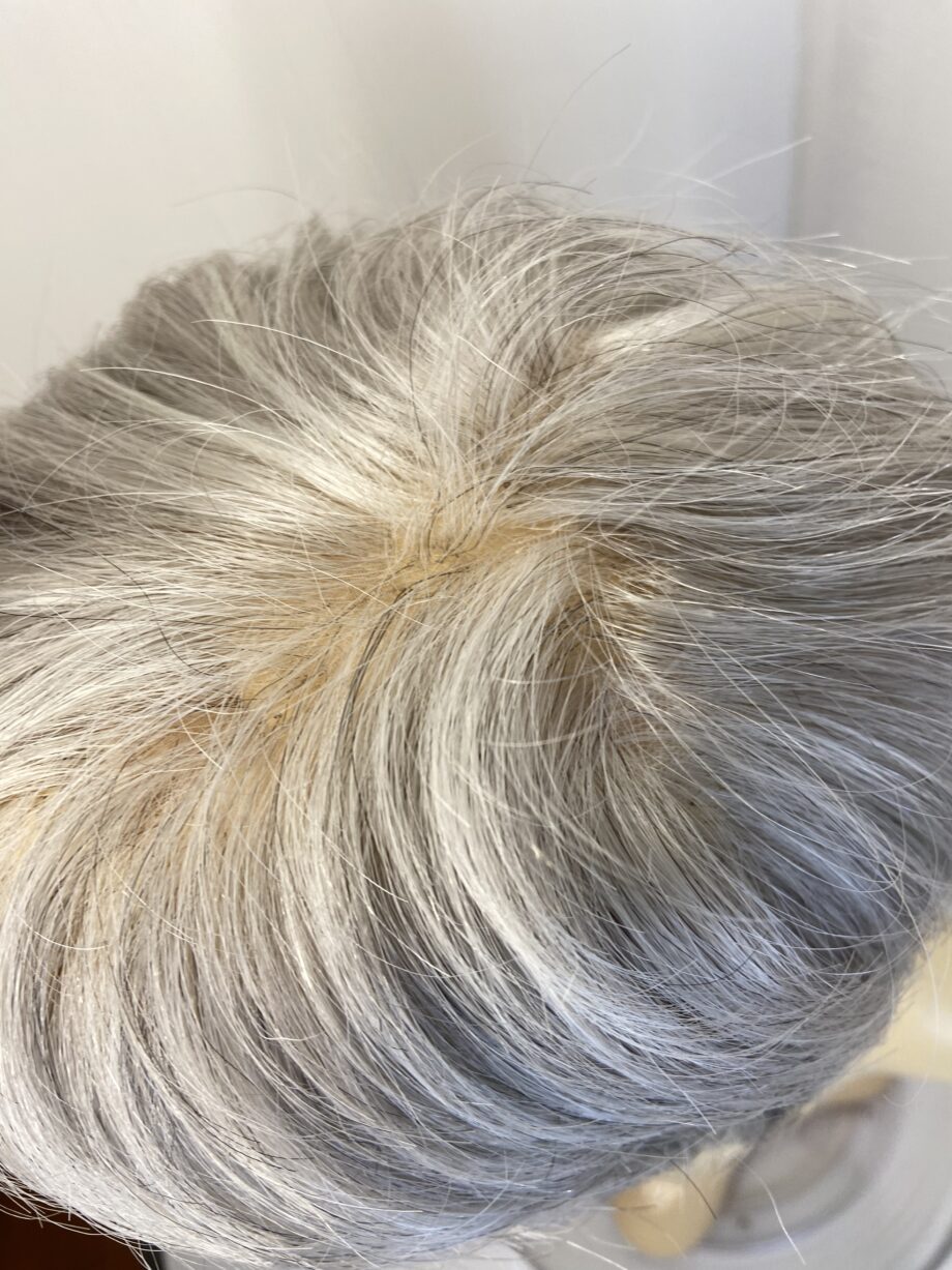 Silver grey short wig. Sss553