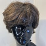 New Ginchy brown shiny wig. Brsw557
