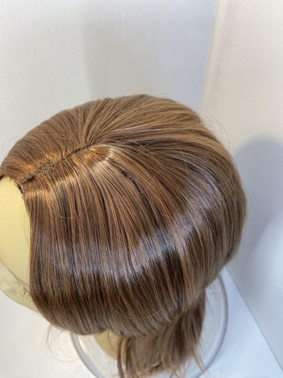 New shiny brown soft cap wig. Brls325