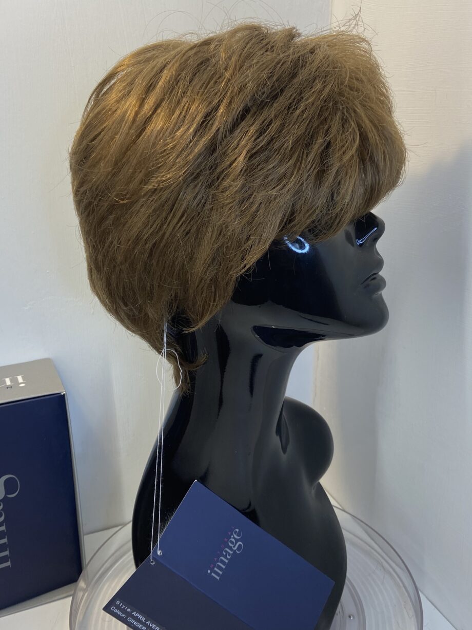 Ginger brown as new wavy short wig. Bbrsw378