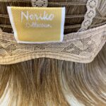 Noriko short blonde highlighted wig. Blss720