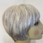 Very smart short silver wig. Gss555