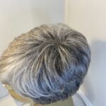 Silver grey short wig. Bgss372