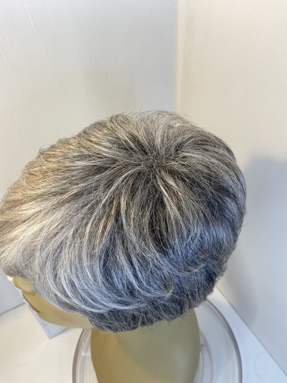 Silver grey short wig. Bgss372