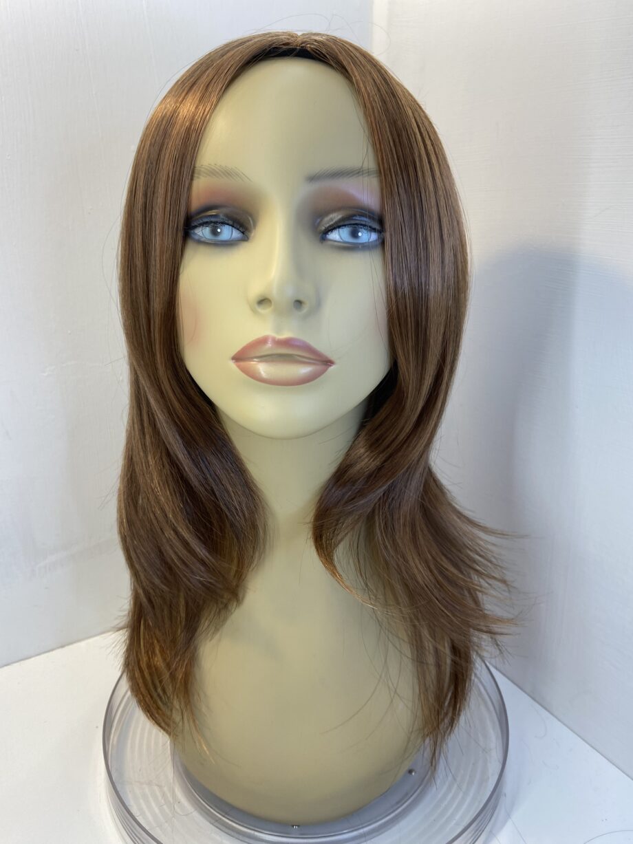 New shiny brown soft cap wig. Brls325