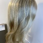 Creamy glow blonde rooted wig. Bbllw365