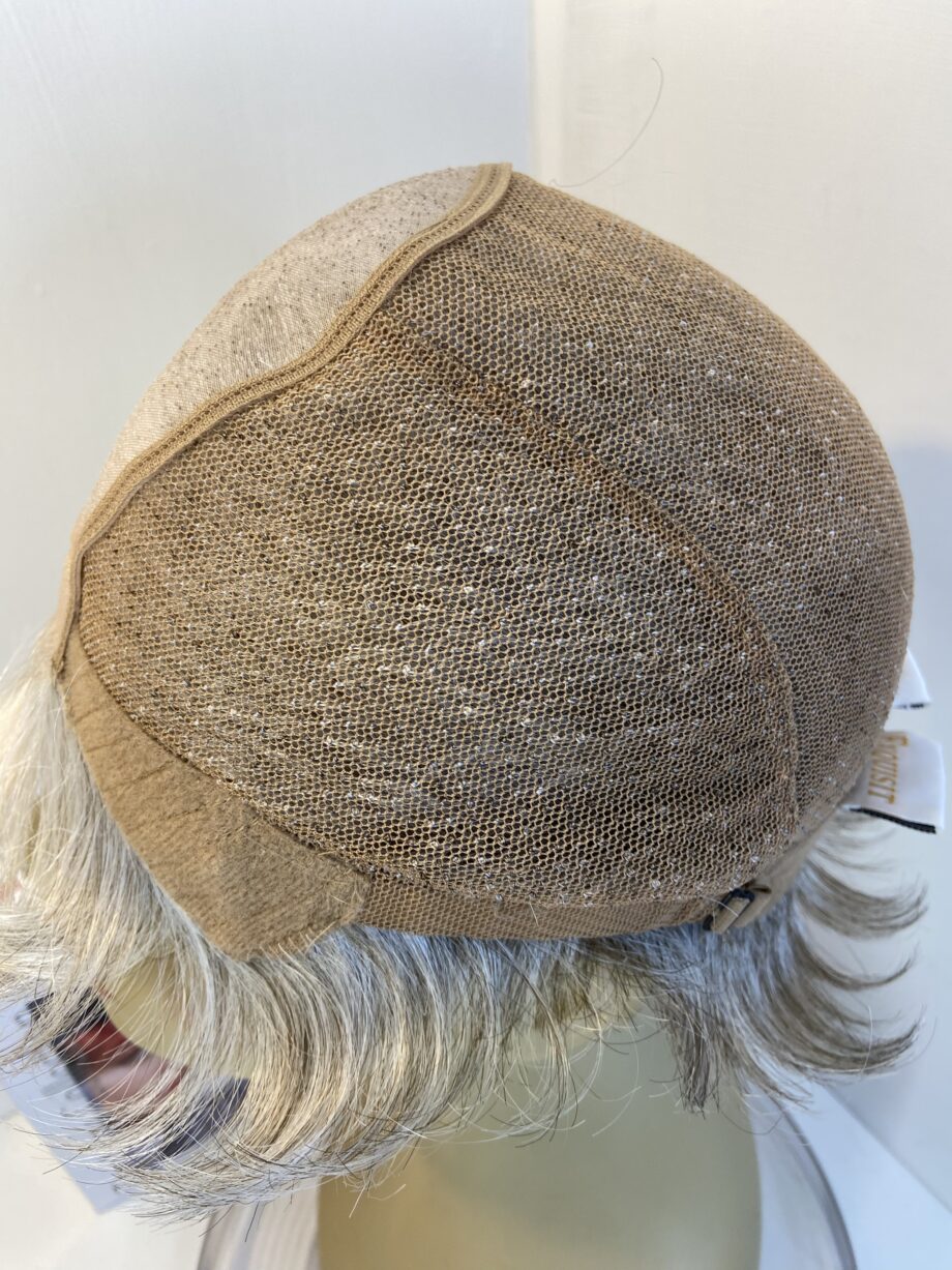 Silver natural Gisela Mayer soft cap wig. Bsss346