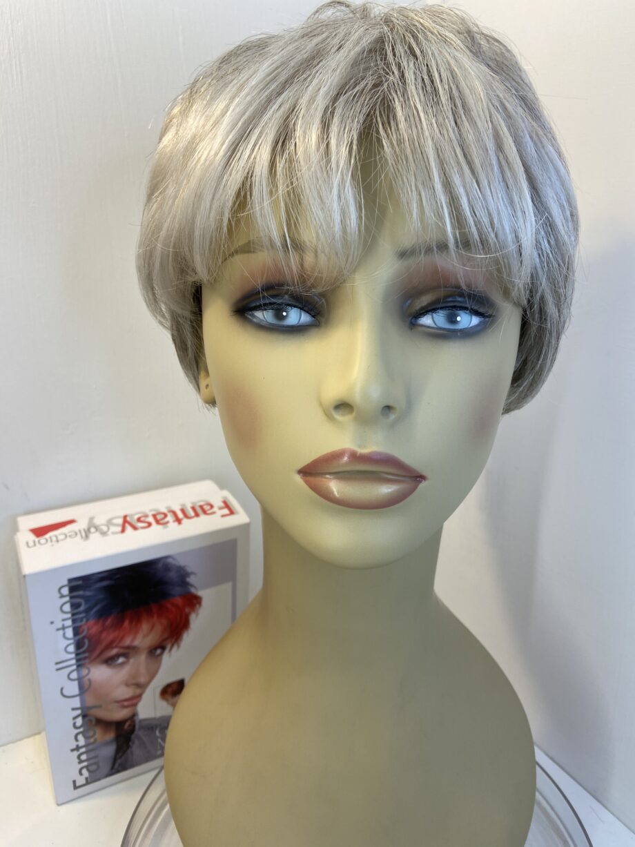 Silver natural Gisela Mayer soft cap wig. Bsss346