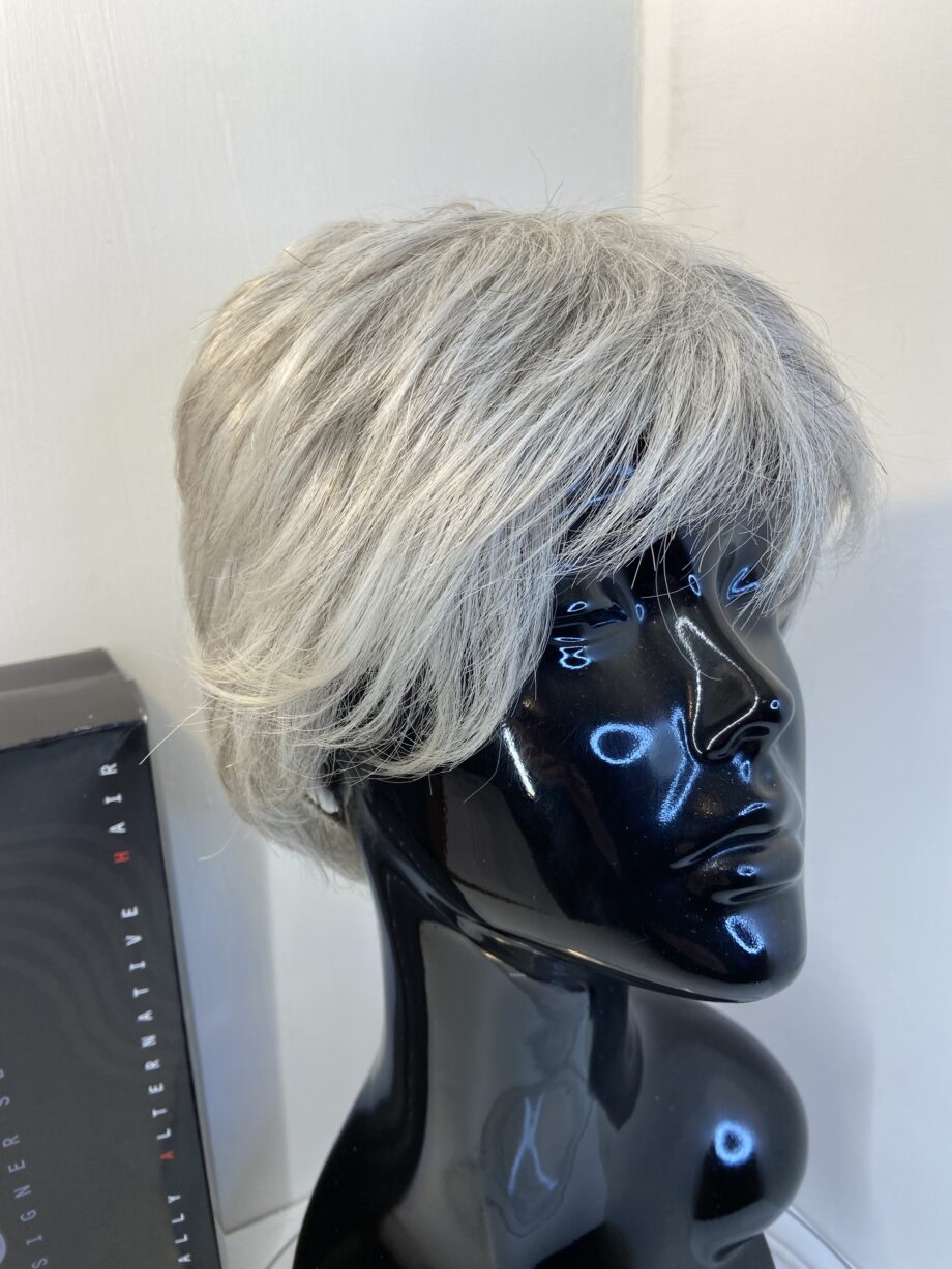 Stylish grey short wig. Bgss402