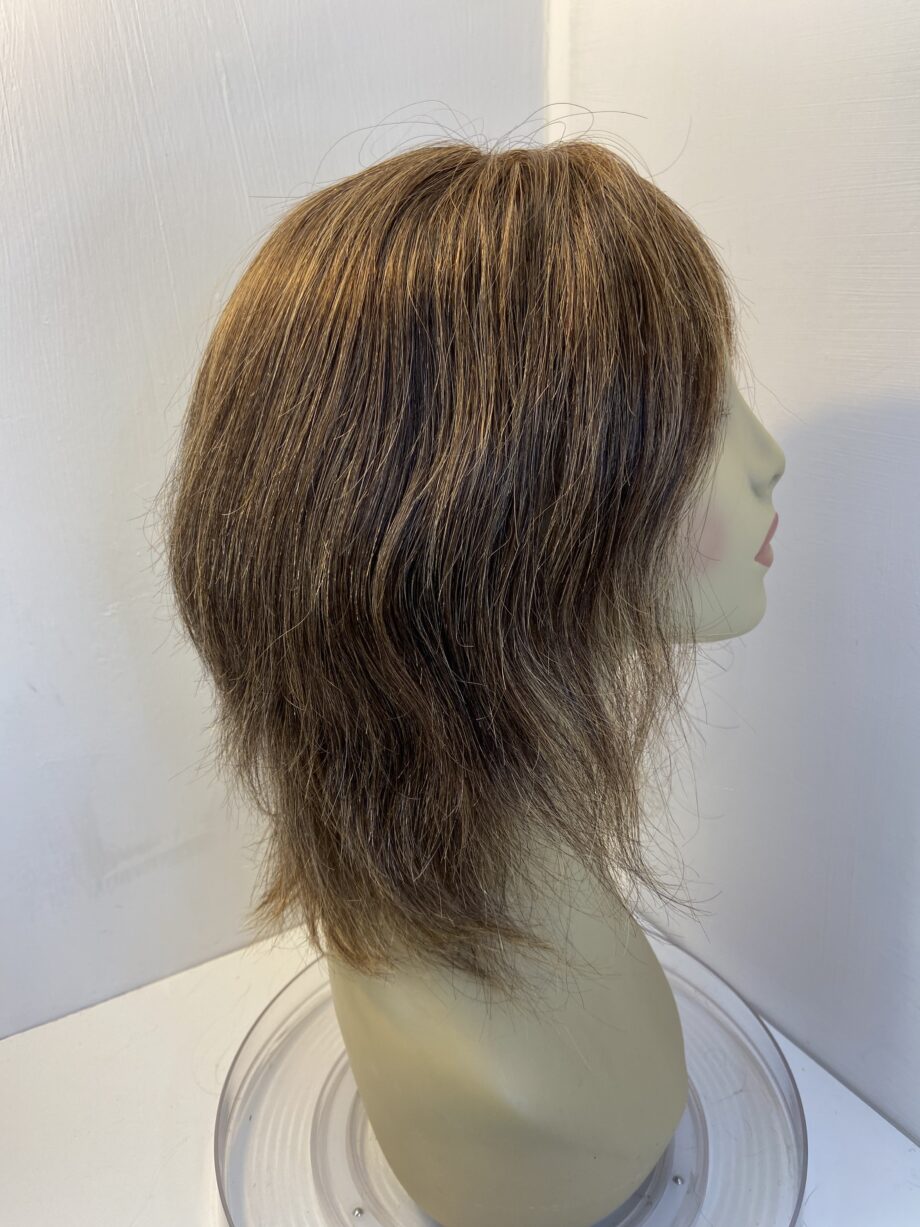 Human hair long brown wig. Brlw905
