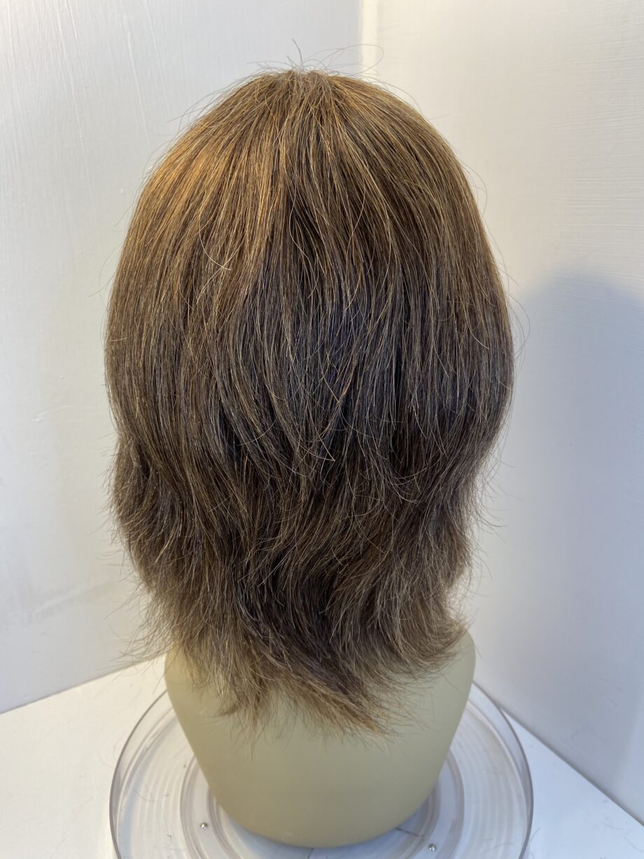 Human hair long brown wig. Brlw905