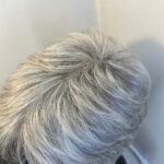 Stylish grey short wig. Bgss402