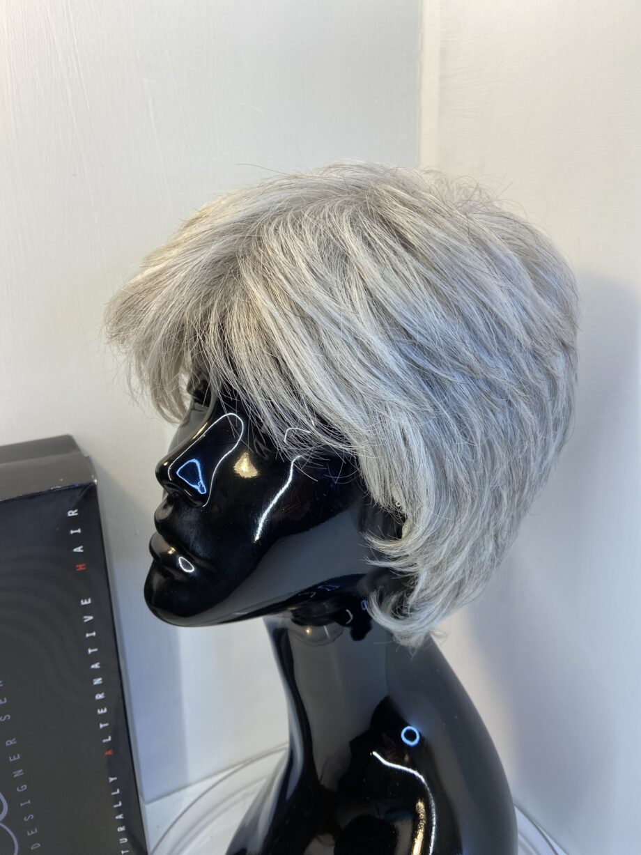 Stylish grey short wig. Bgss402