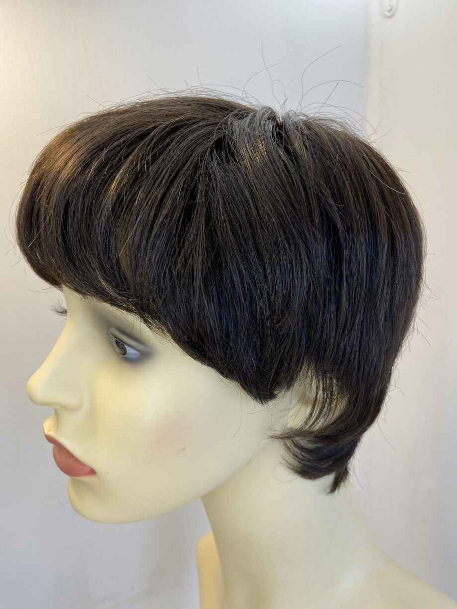 Dark brown short wig. Brss208
