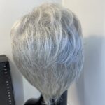 Stylish grey short wig. Bgss402