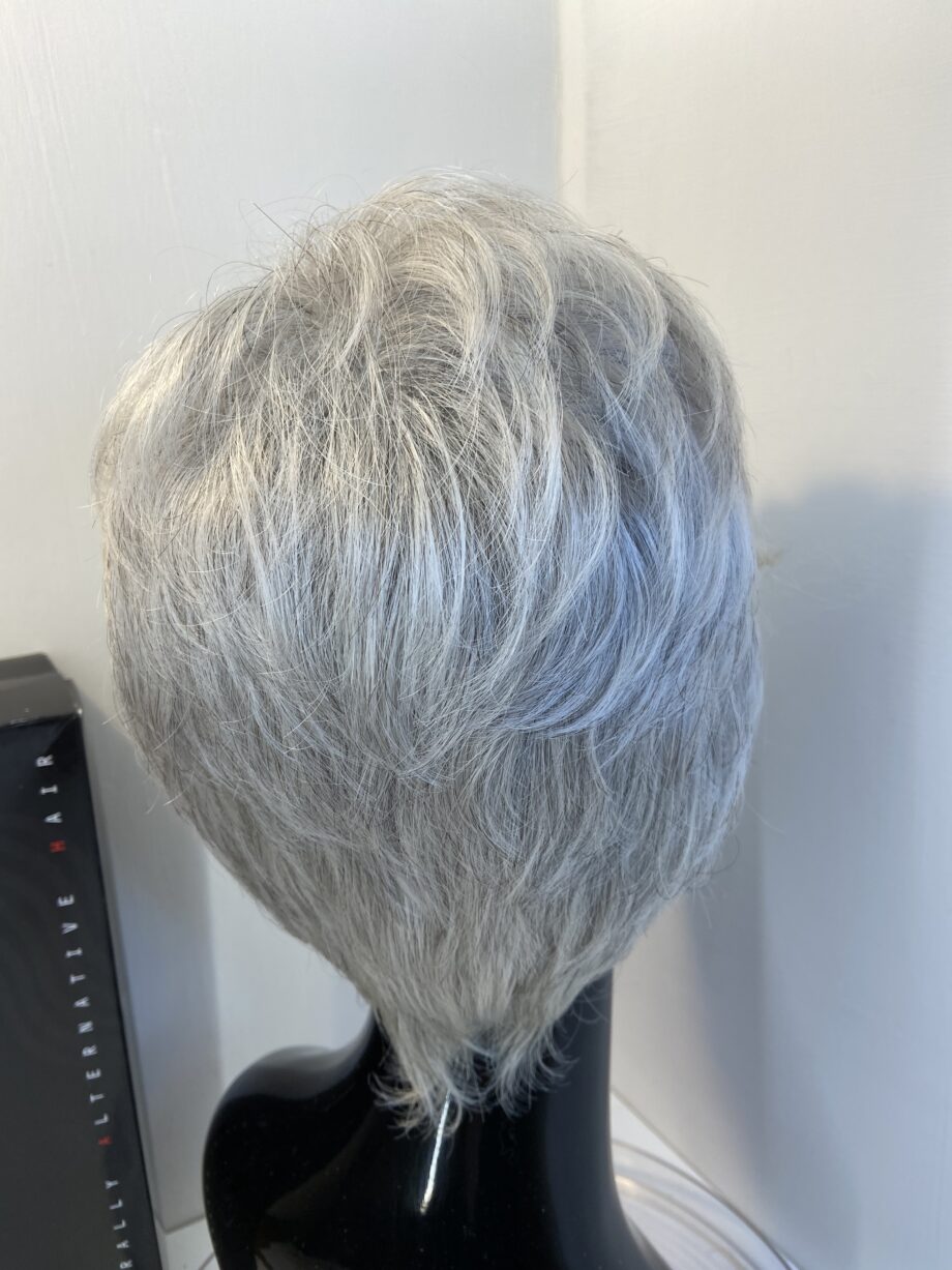 Stylish grey short wig. Bgss402