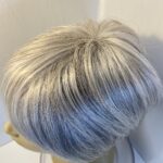 Short silver wig. Gss816