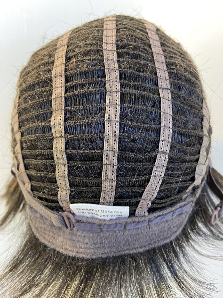 Short dark brown wig. Brss418