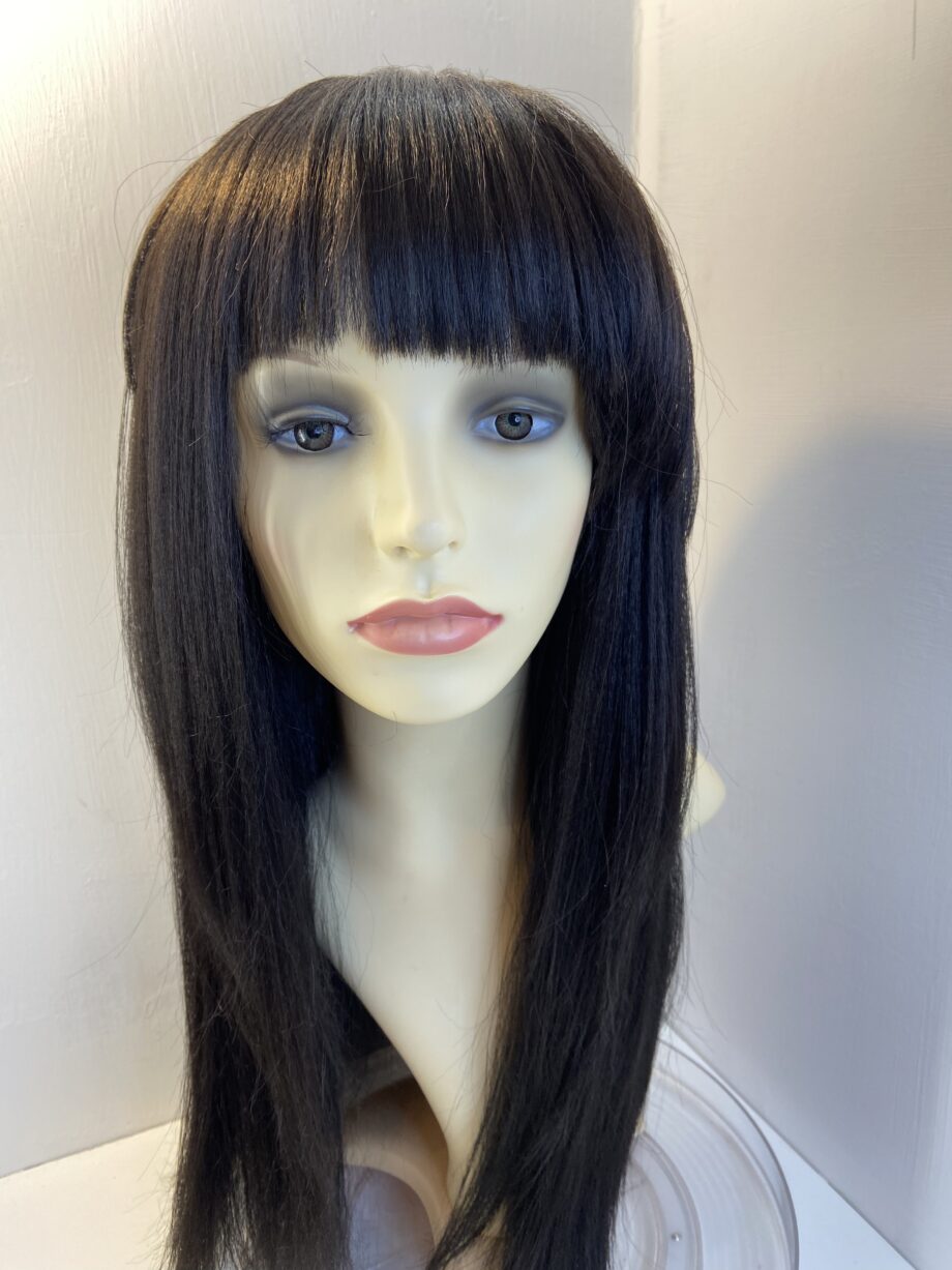 Very Long dark brown wig. Brls810