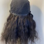 long wavy dark brown soft cap wig. Brlw813