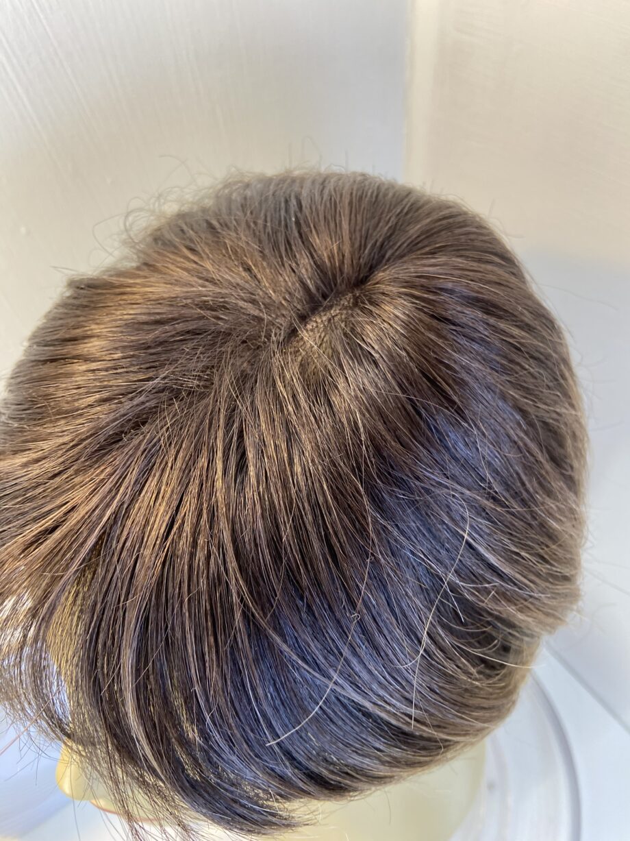 Short Rene of Paris marble brown wig. Bbrss419