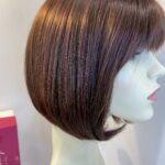 Stunning burgundy Dimples wig. Bbrms415