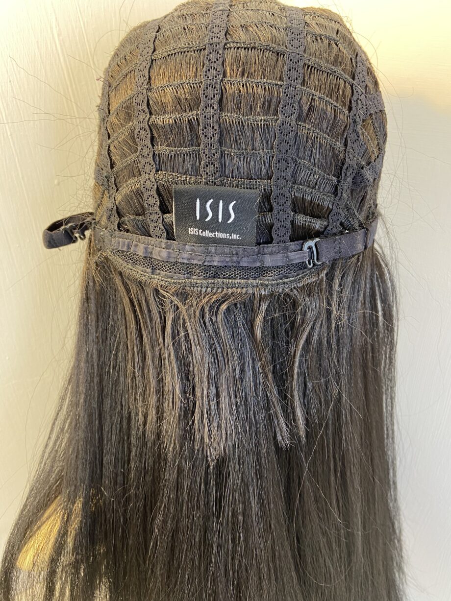 Very Long dark brown wig. Brls810