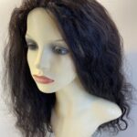 long wavy dark brown soft cap wig. Brlw813