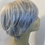Silver grey short wig. Gss417