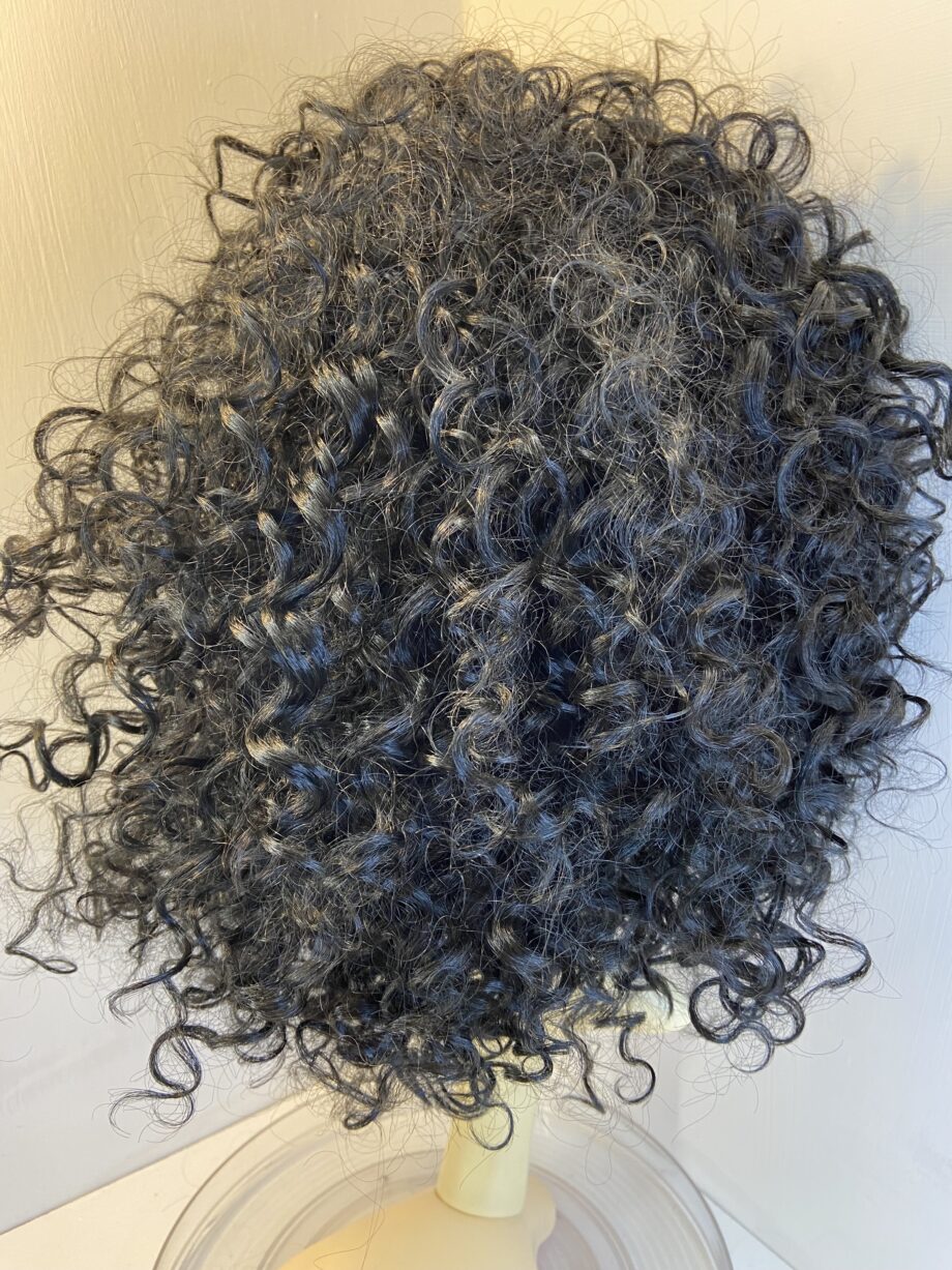 New black curly long wig. Blalc426