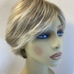 Blonde highlighted short wig. Blss427