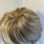 Blonde highlighted short wig. Blss427