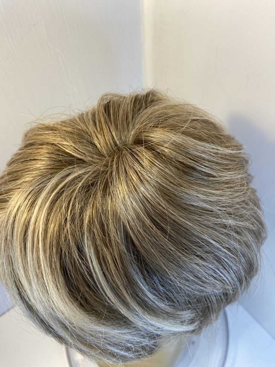 Blonde highlighted short wig. Blss427