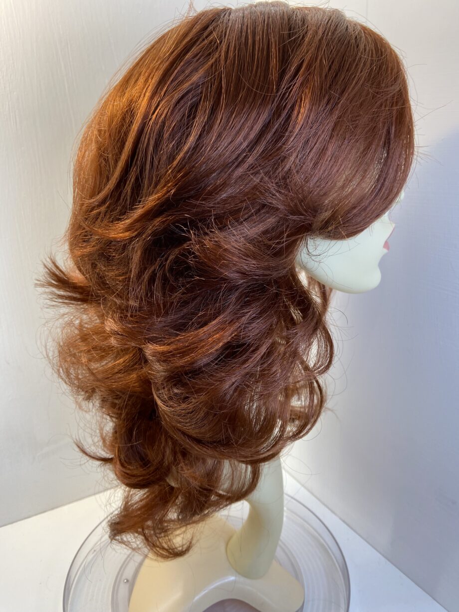 New long red wavy wig. Rlc436