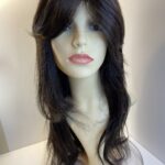 Very long dark brown  new wig. Blls438