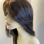 Very long dark brown  new wig. Blls438