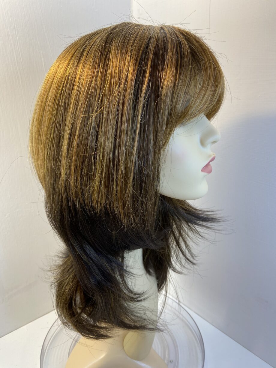Stunning New long highlighted brown wig. Brls653