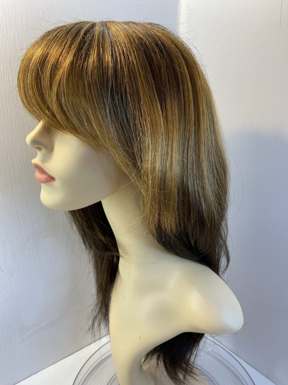 Stunning New long highlighted brown wig. Brls653