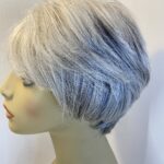 Soft cap silver grey wig. Gss592
