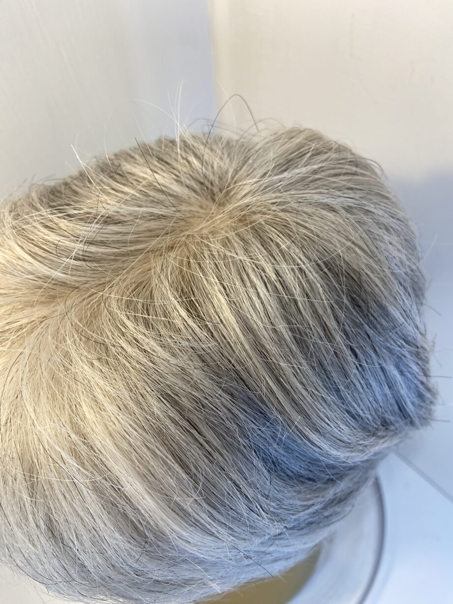 Soft cap silver grey wig. Gss592