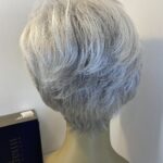 Silver grey short wig. Gsw441
