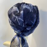 Turban with ribbons navy. 78