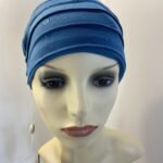 Ocean blue yoga turban 81