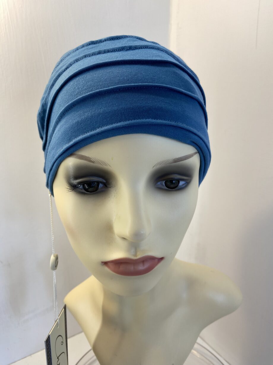 Ocean blue yoga turban 81